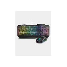 KROM TECLADO RATON KRUSHER PACK GAMING NEGRO SEMI-MECHANICAL RGB COMBO
