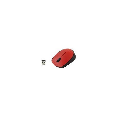 LOGITECH RATON INALAMBRICO M171 ROJO/NEGRO