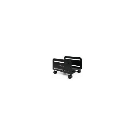 TOOQ SOPORTE METALICO UMCS0004-B PARA CPU CON RUEDAS NEGRO