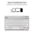 SUBBLIM TECLADO INALAMBRICO COMPACTO BLUETOOTH SMART PLATA