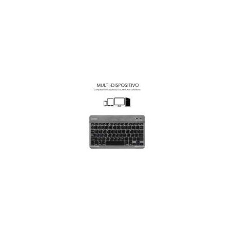 SUBBLIM TECLADO INALAMBRICO COMPACTO BLUETOOTH SMART GRIS