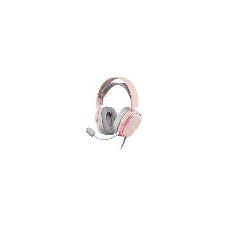 MARS AURICULAR GAMING MHAXP ROSA JACK 3.5mm ALTAVOCES HI-FI DE 53mm MICROFONO EXTRAIBLE ILUMINACION RGB COMPATIBLE PS4, XBOX, SW