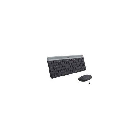 LOGITECH TECLADO Y RATON WIRELESS SLIM COMBO MK470 NEGRO