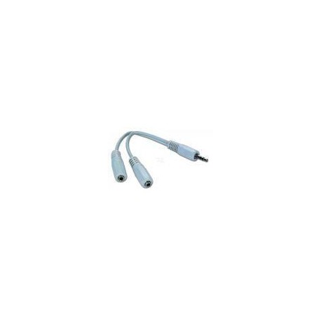 GEMBIRD CABLE JACK DIVISOR 1M/2 H BLANCO