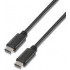 AISENS CABLE USB-C A USB-C 2.0 1M A107-0056 NEGRO