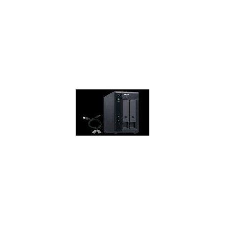QNAP UNIDAD DE EXPANSION NAS 2 BAY TR-002 Almacenamiento conectado directo con RAID de hardware USB-C de 2 bahías