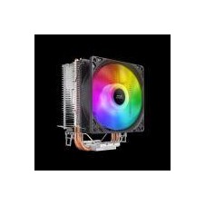 MARS GAMING VENTILADOR CON DISIPADOR MCPUARGB RGB ALUMINIO CON BASE DE COBRE 2 HEATPIPES HCT TPD 130W VENTILADOR DE 90mm SILENCI