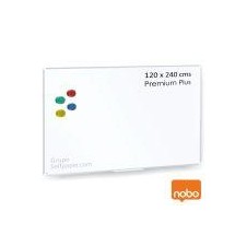 NOBO PIZARRA PREMIUM PLUS ACERO LACADO 2400X1200 MM BLANCO