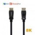 AISENS CABLE DISPLAYPORT 1M 1.4 8K NEGRO
