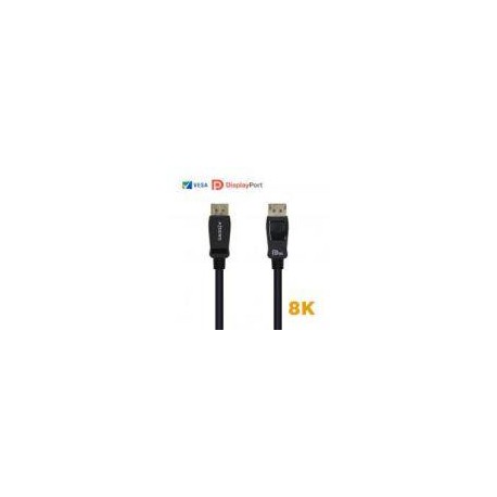 AISENS CABLE DISPLAYPORT 1M 1.4 8K NEGRO