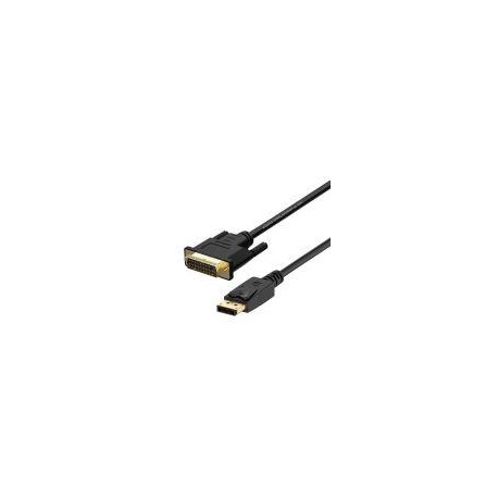 AISENS CABLE DISPLAYPORT MACHO A DVI MACHO 2M A125-0366 NEGRO