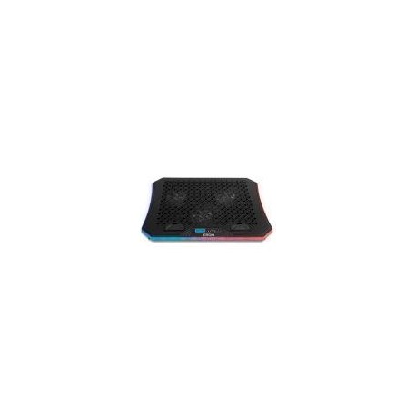 KROM BASE REFRIGERADORA KOOLER NEGRO RGB RGB LAPTOP COOLING BASE