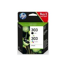 HP CARTUCHO 3YM92AE KIT COLOR Y NEGRO Nº 303